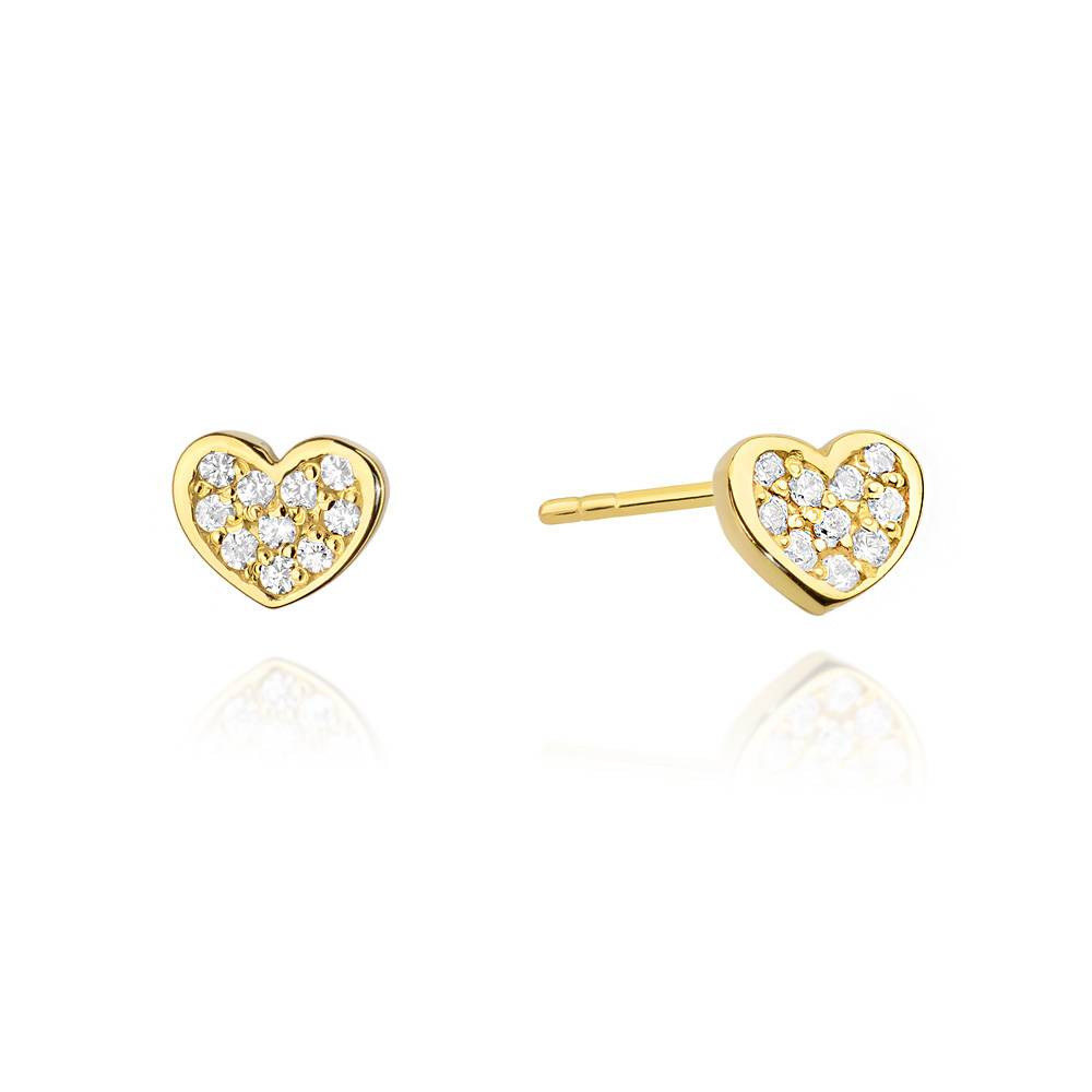 Orecchini Heart in Oro con Diamanti