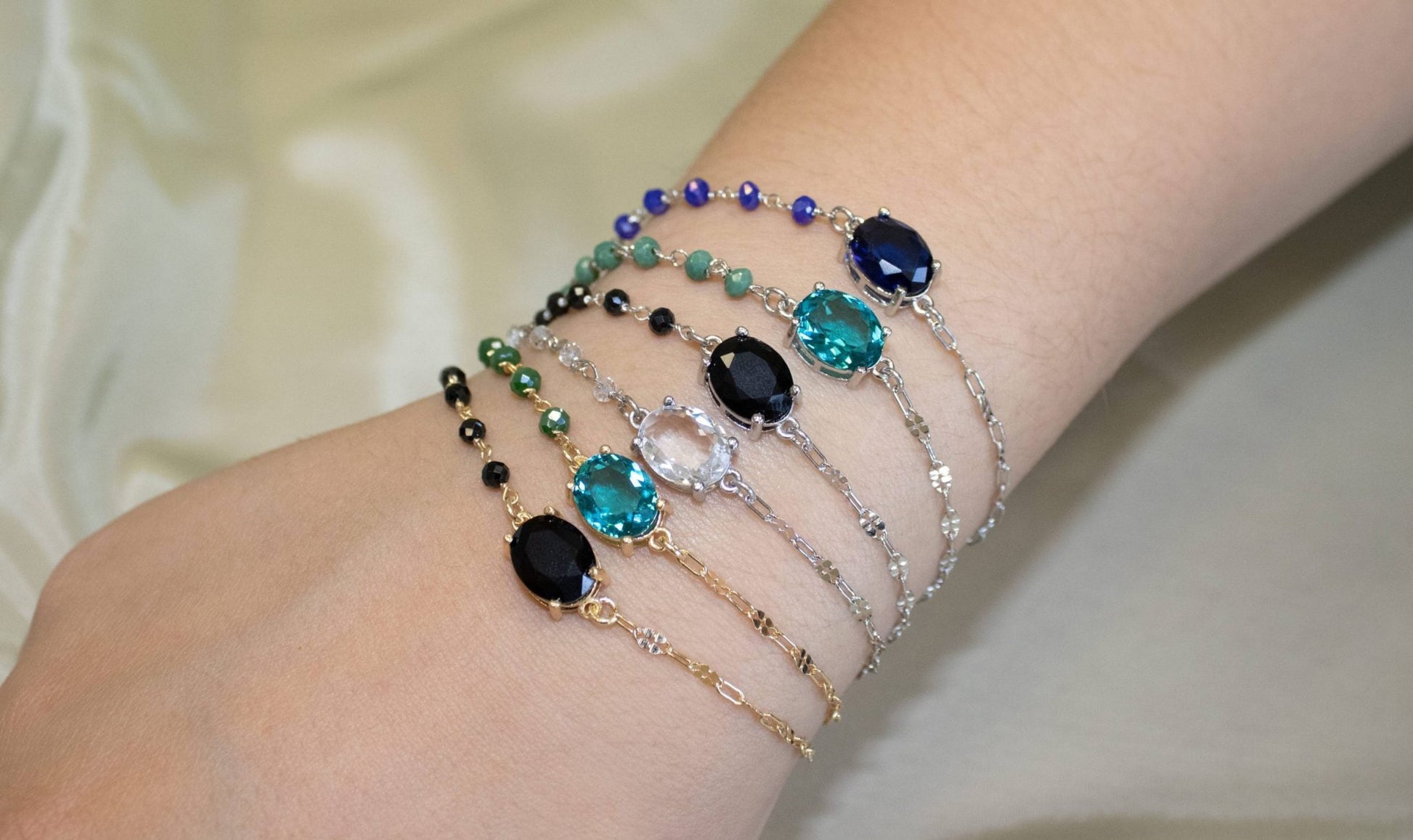 Pulsera Dalia Rodiato con circonios