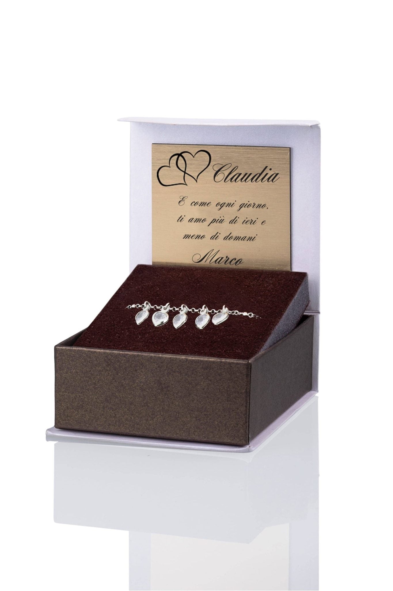 Pulsera Crystal Hearts