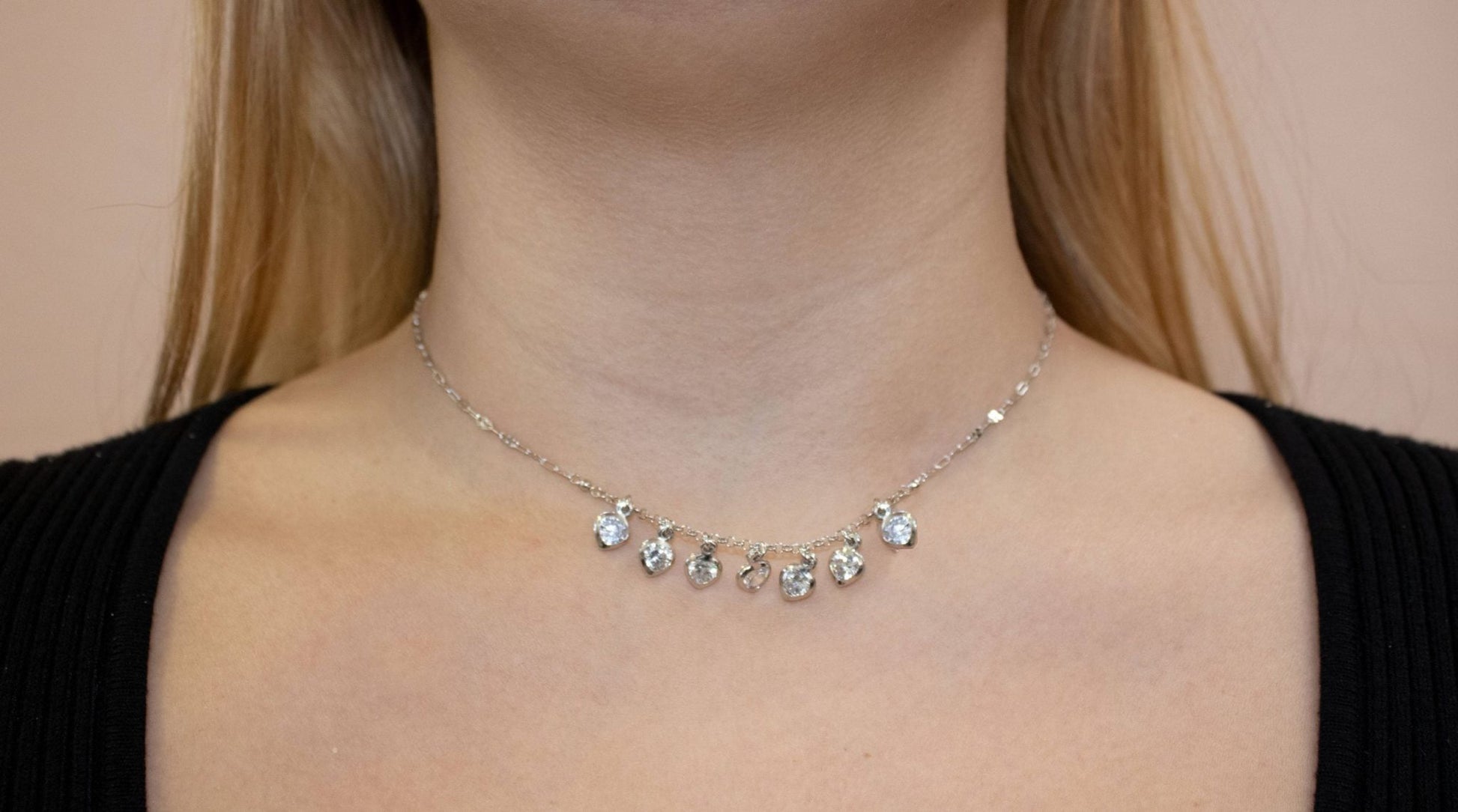 Collier Crystal Hearts