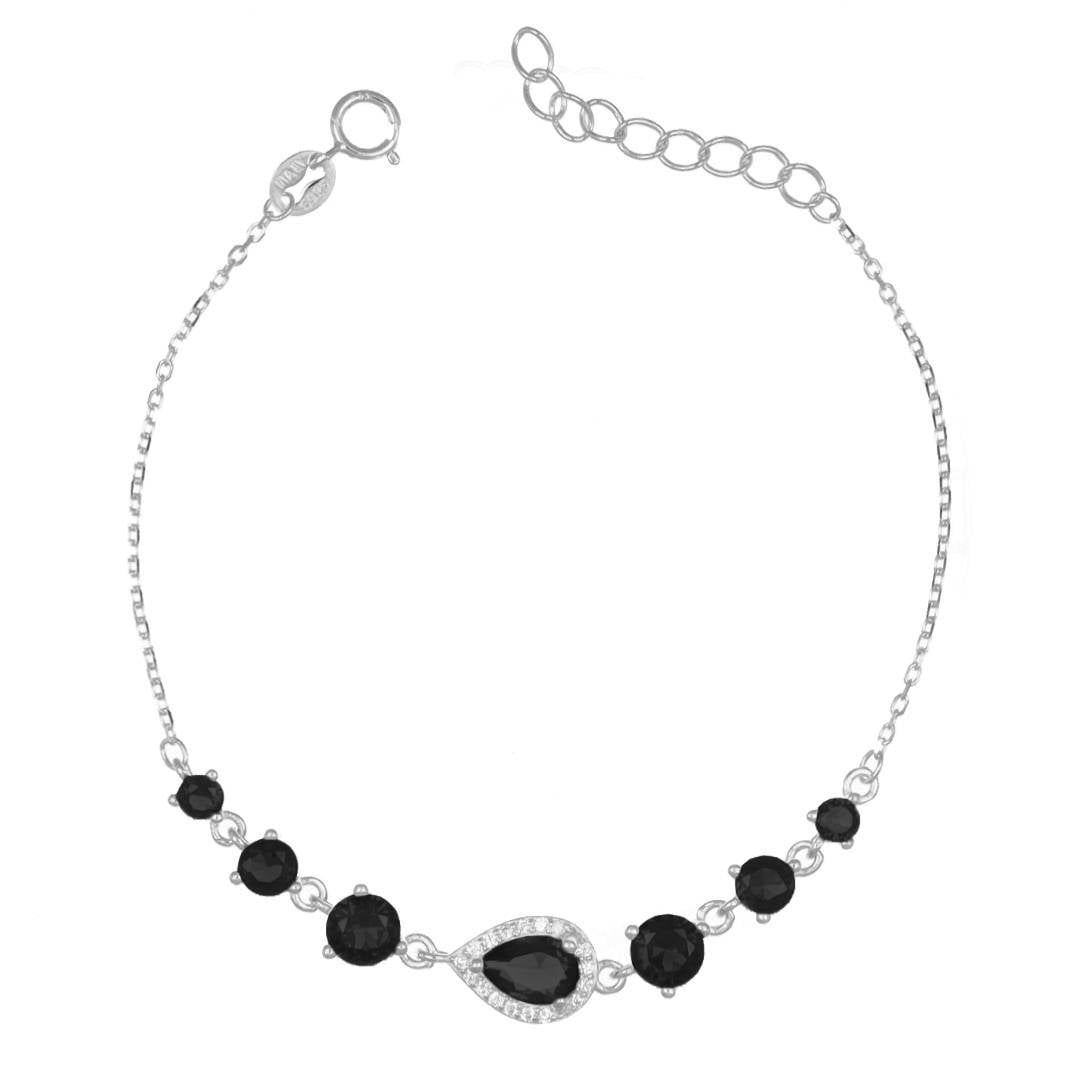 Bracciale Rugiada Rodiato con Zirconi