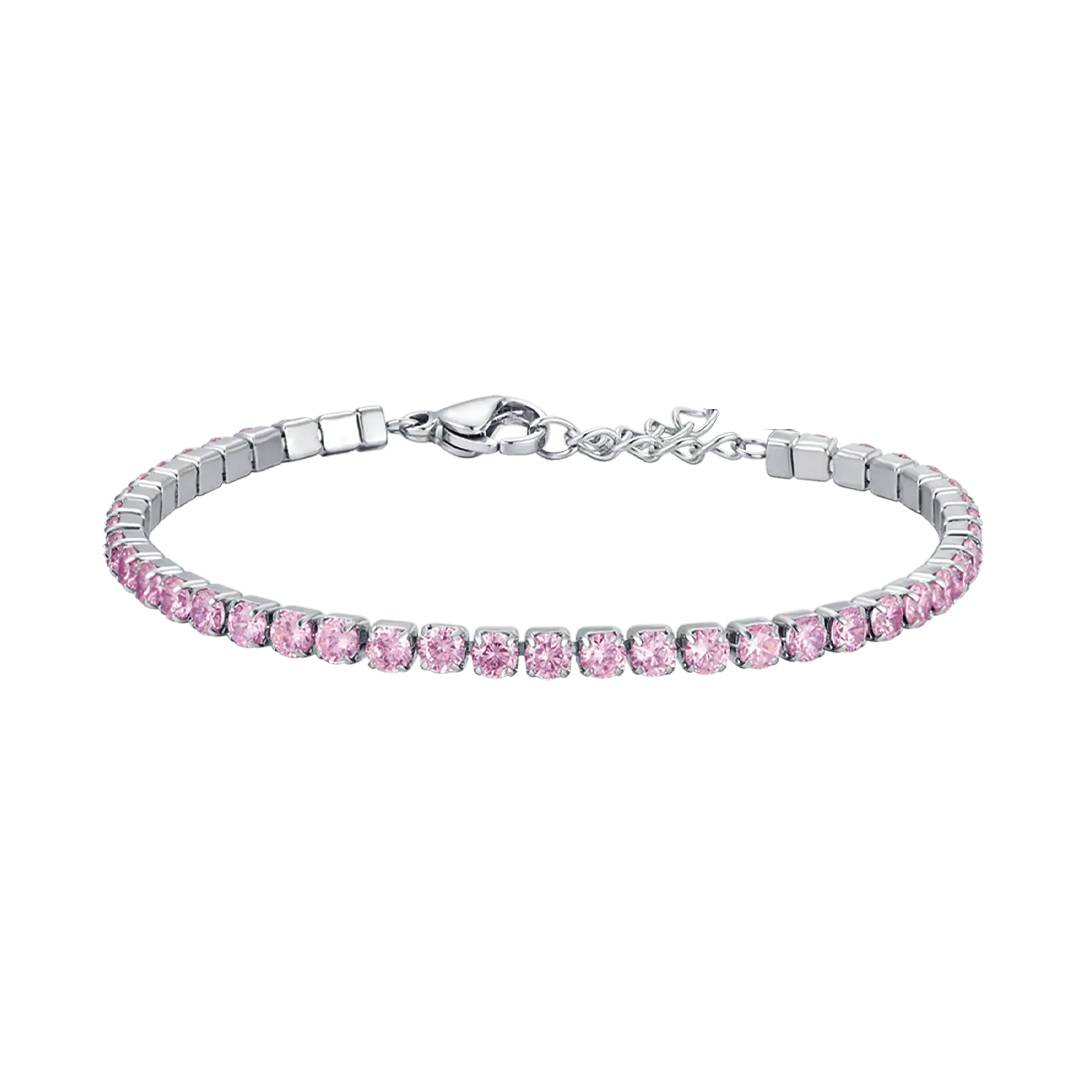 Pink Daisy Tennis Bracelet