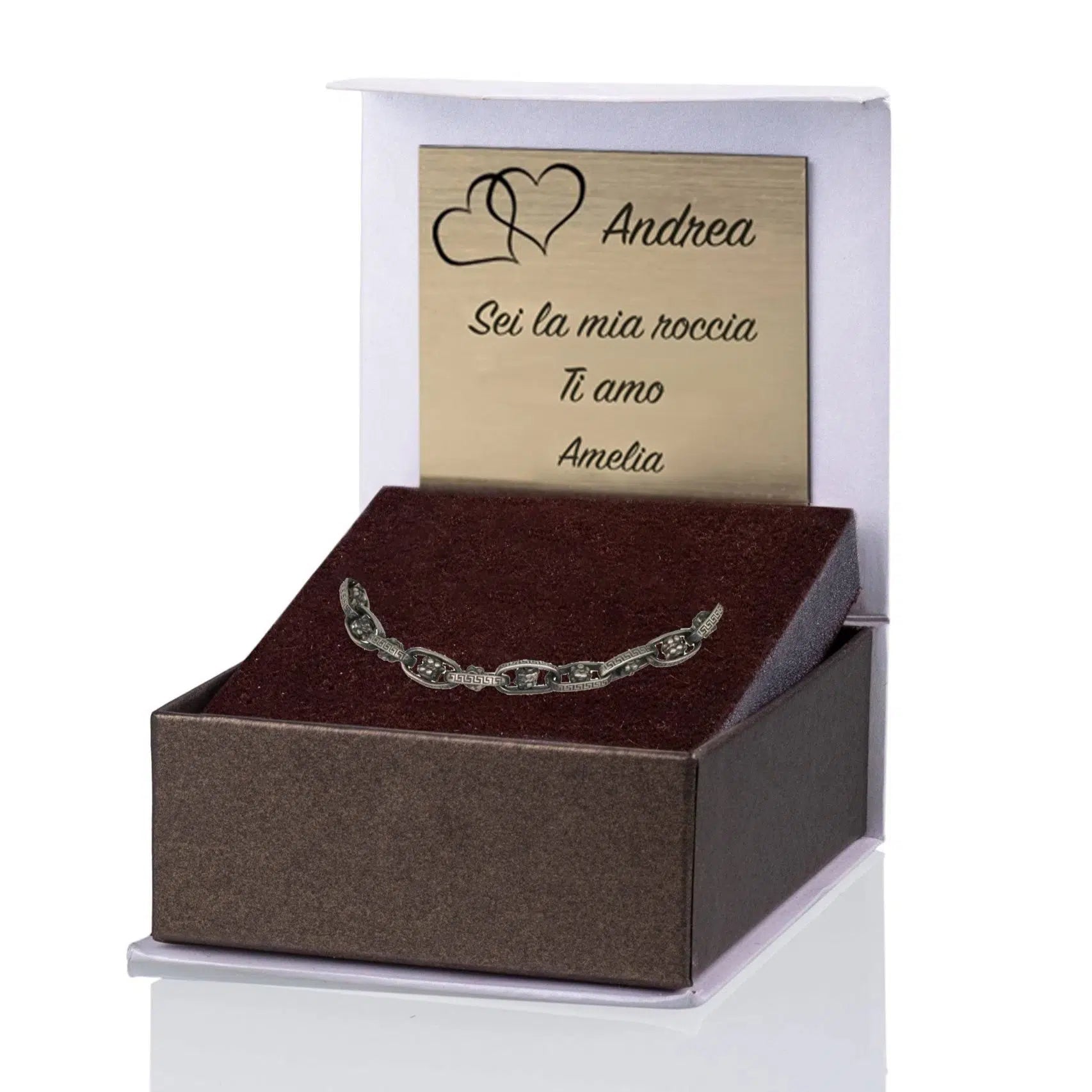 Bracciale Pollon in Argento Brunito