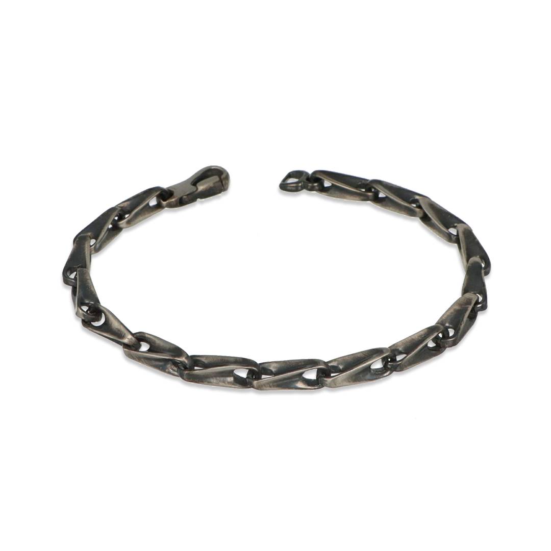 Armband Vincent aus patiniertem Silber
