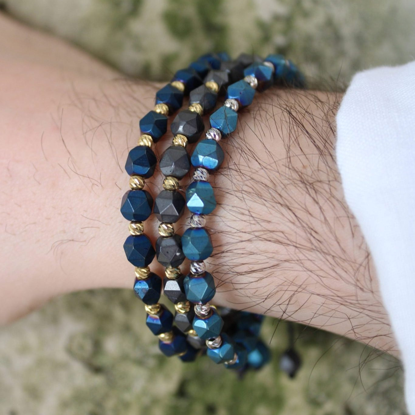 Bracciale in Oro con Pietre Blu