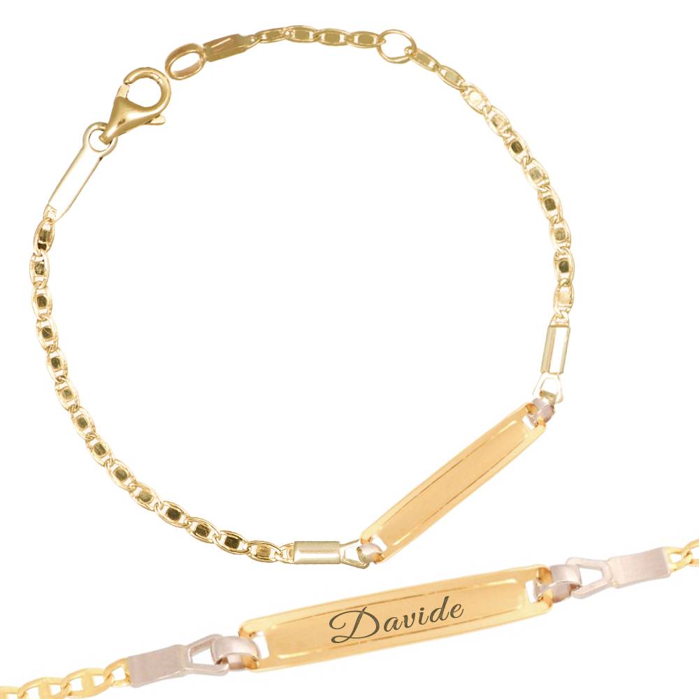 Bracciale Sweet Dreams Piccolo in Oro con Piastrina