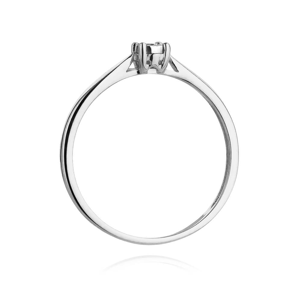 Anello in Oro Solitario con Diamante