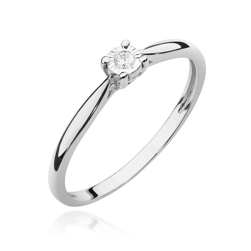 Anello in Oro Solitario con Diamante