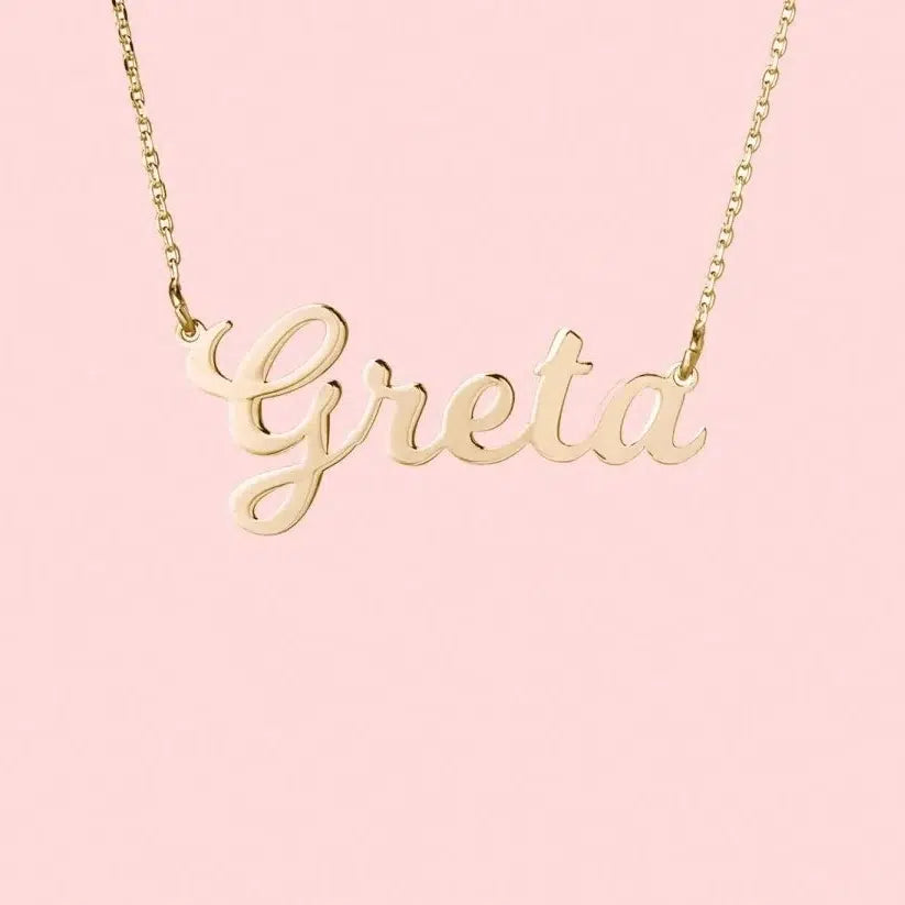 Collana con Nome in Argento Kids Collection Dorata