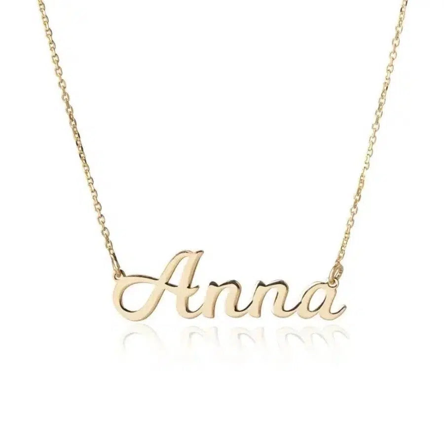 Collana con Nome in Argento Dorato