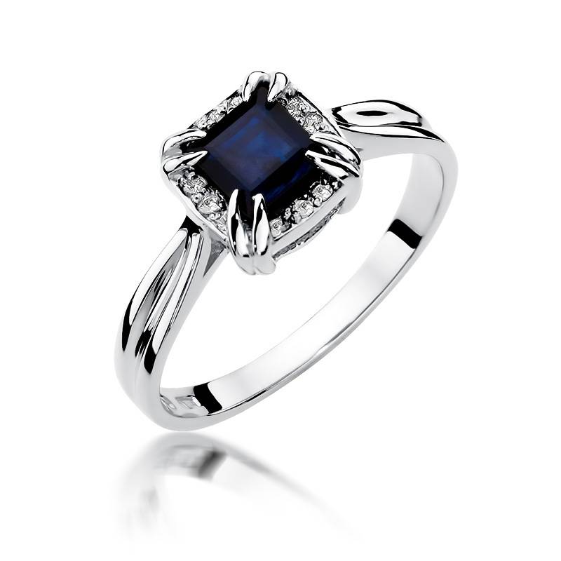 Anello Bridge con Zaffiro