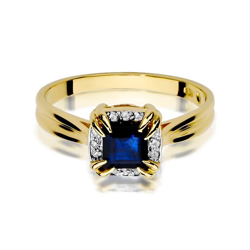 Anello Bridge con Zaffiro