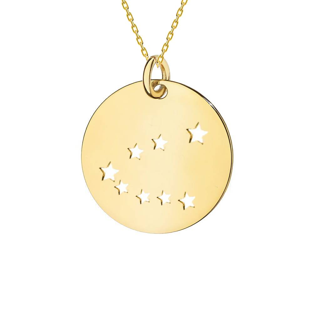 Collana in Oro con Medaglia Costellazione
