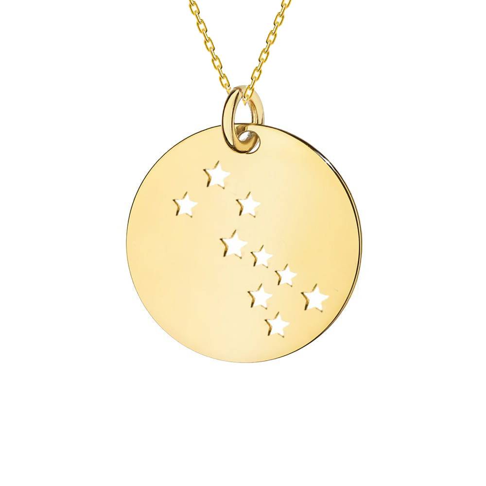 Collana in Oro con Medaglia Costellazione