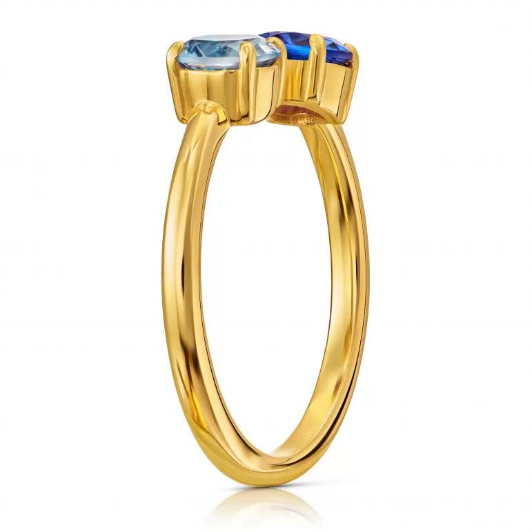 Anillo en Oro Marea Azul
