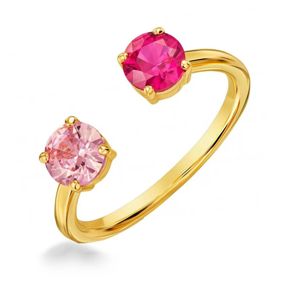 Pink Tide Gold Ring