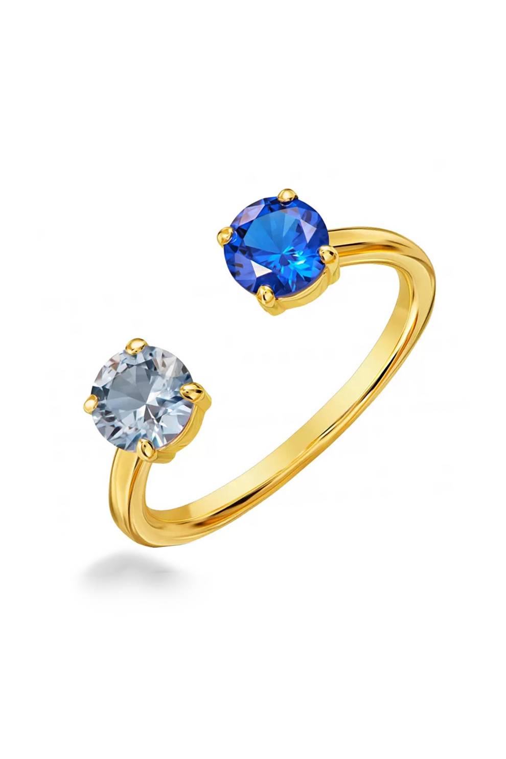 Anillo en Oro Marea Azul