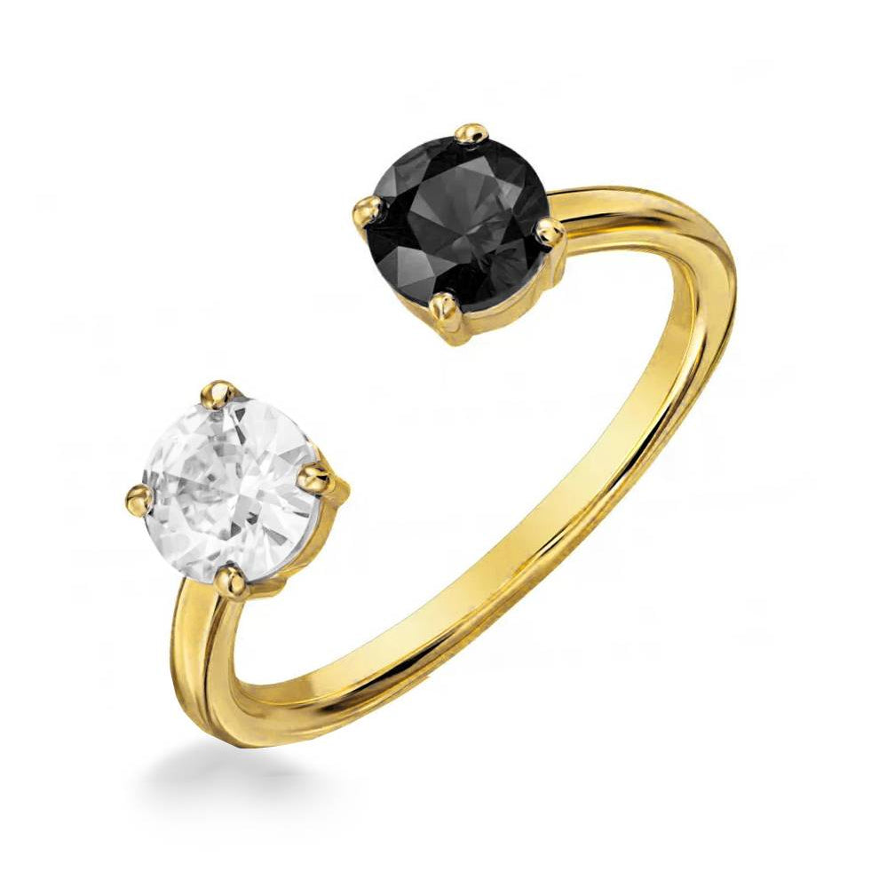 Anillo en Oro Marea Negro