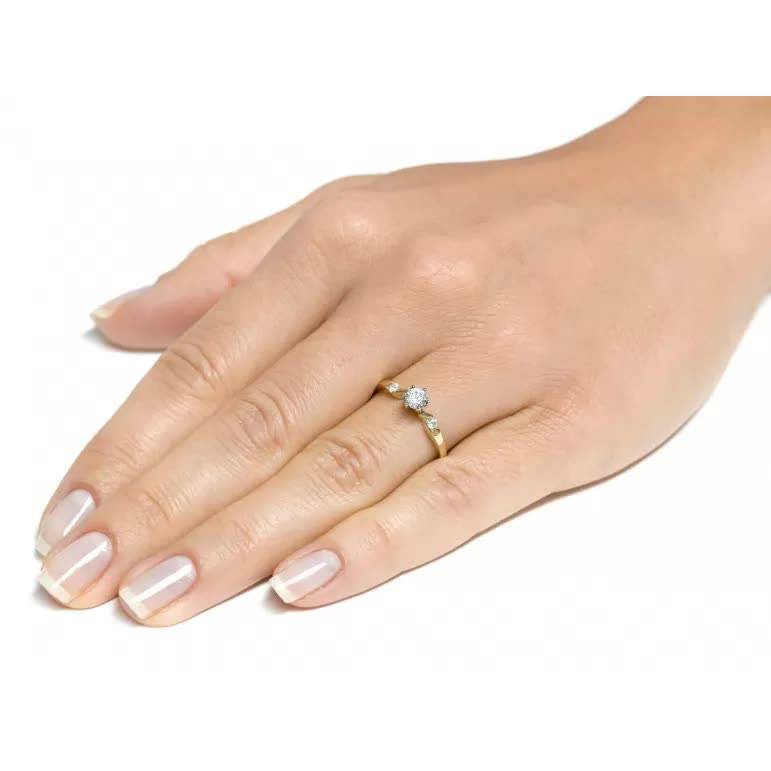 Brahma-Ring mit Zirkon