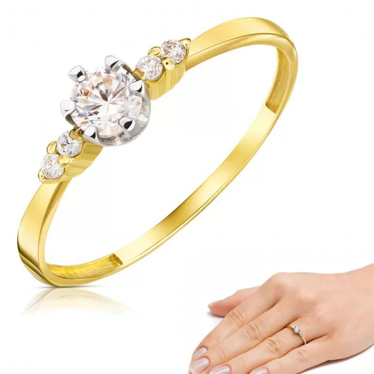 Ring aus Gear Weiß Gold