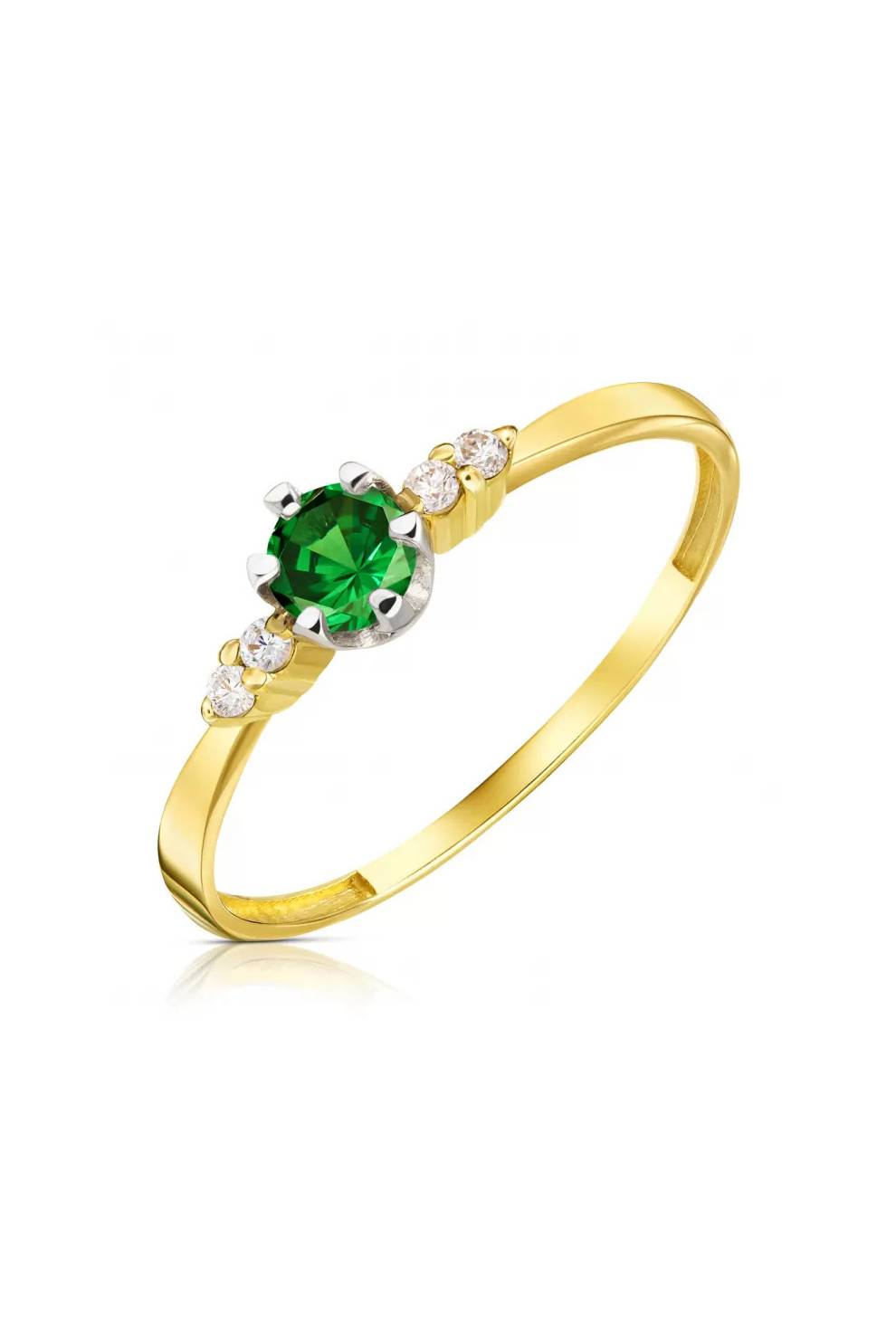 Ring aus Gear Grün Gold