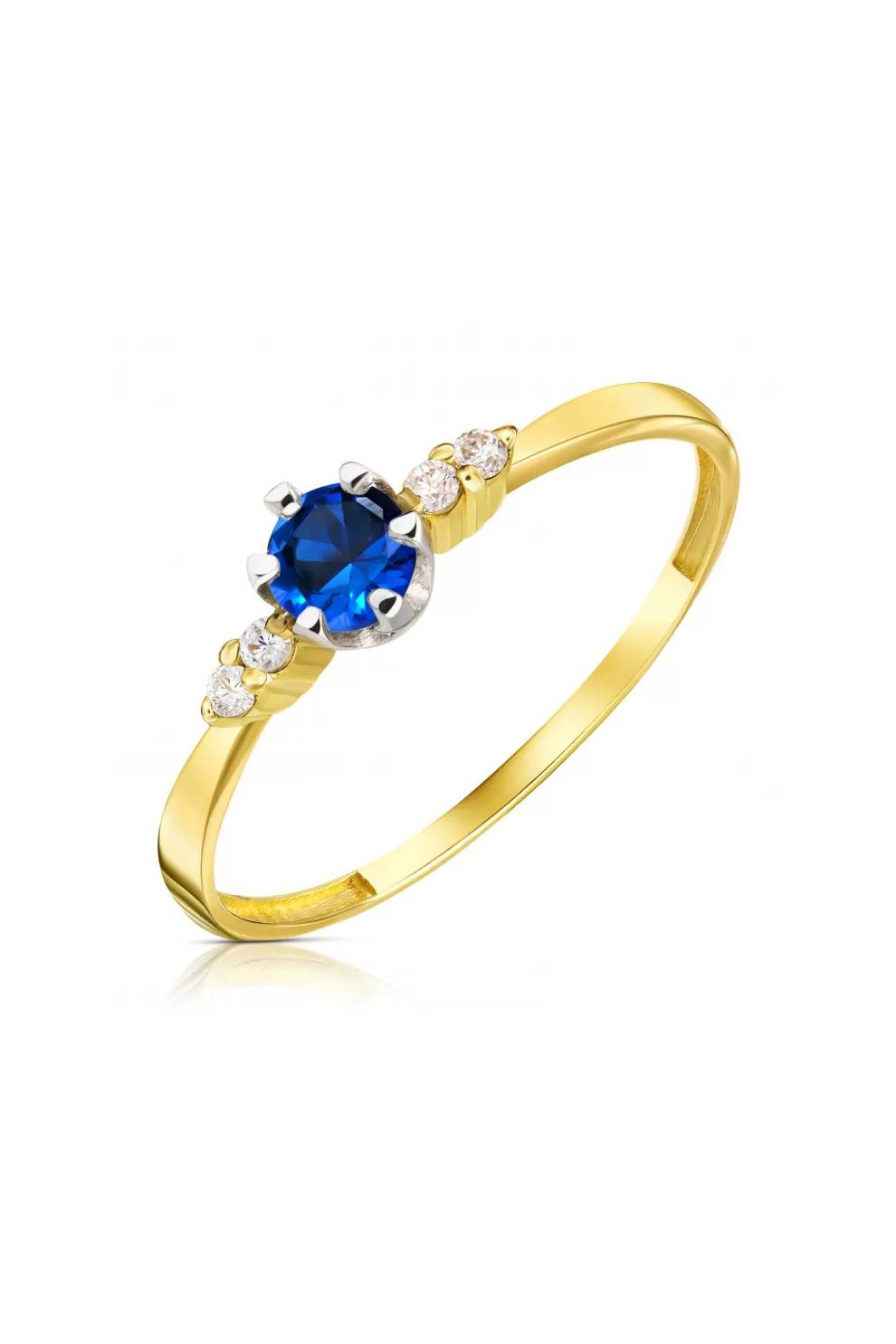 Ring aus Gear Blau Gold
