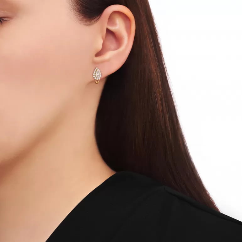 Orecchini in Oro Goccia con Zircone
