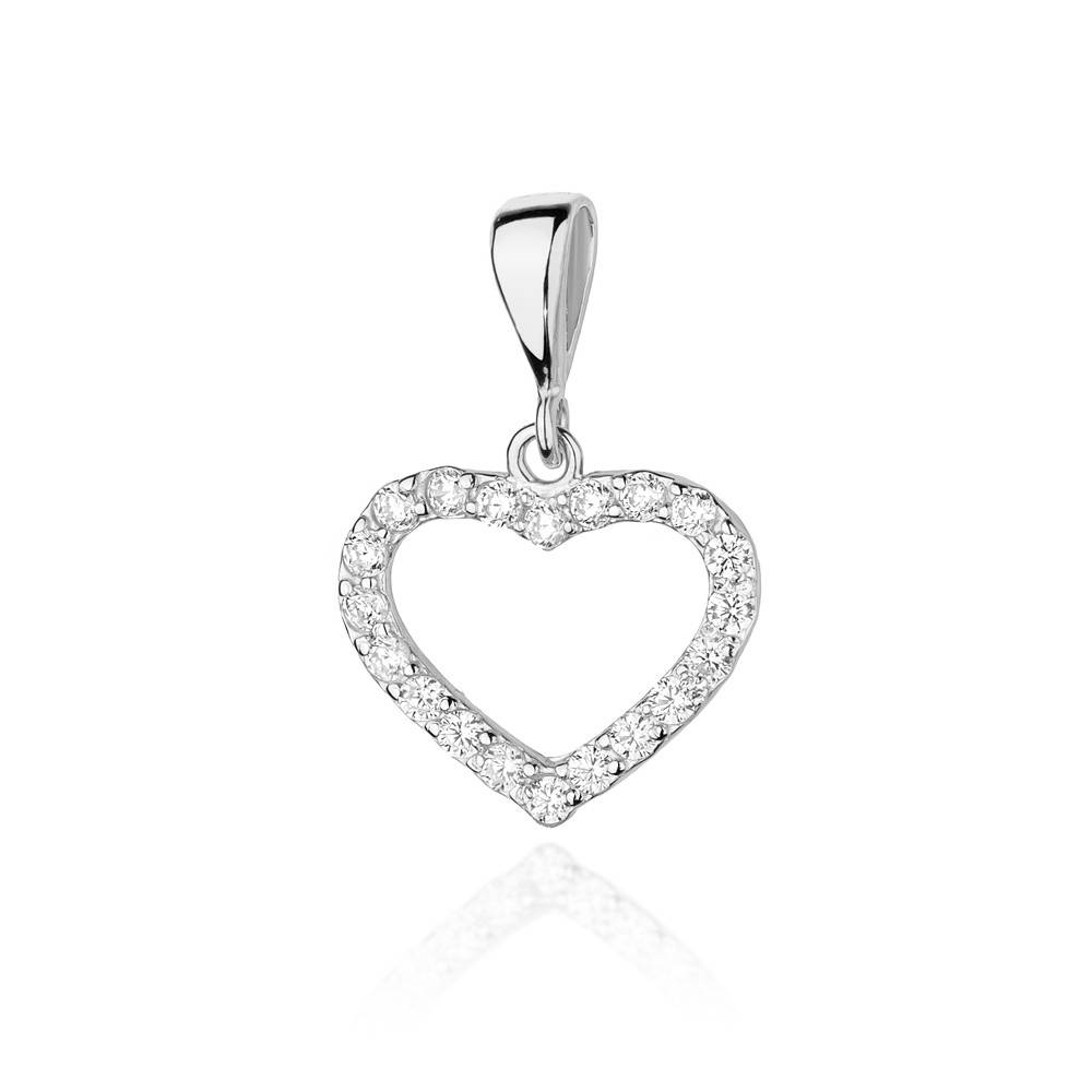 Pendente in Oro Cuore con Diamanti da 0,29 ct