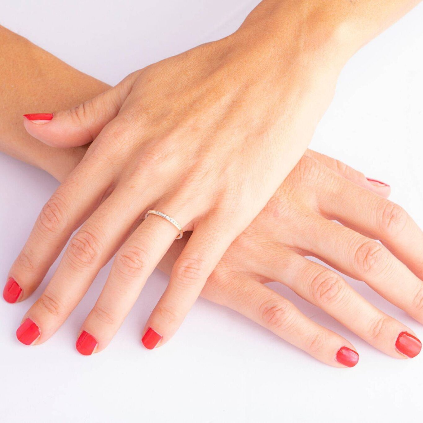 Bague Camille en or et zircon cubique blanc