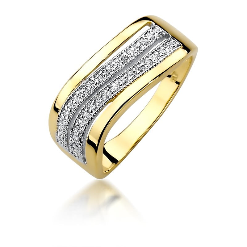 Anillo Scia en Oro con Diamantes