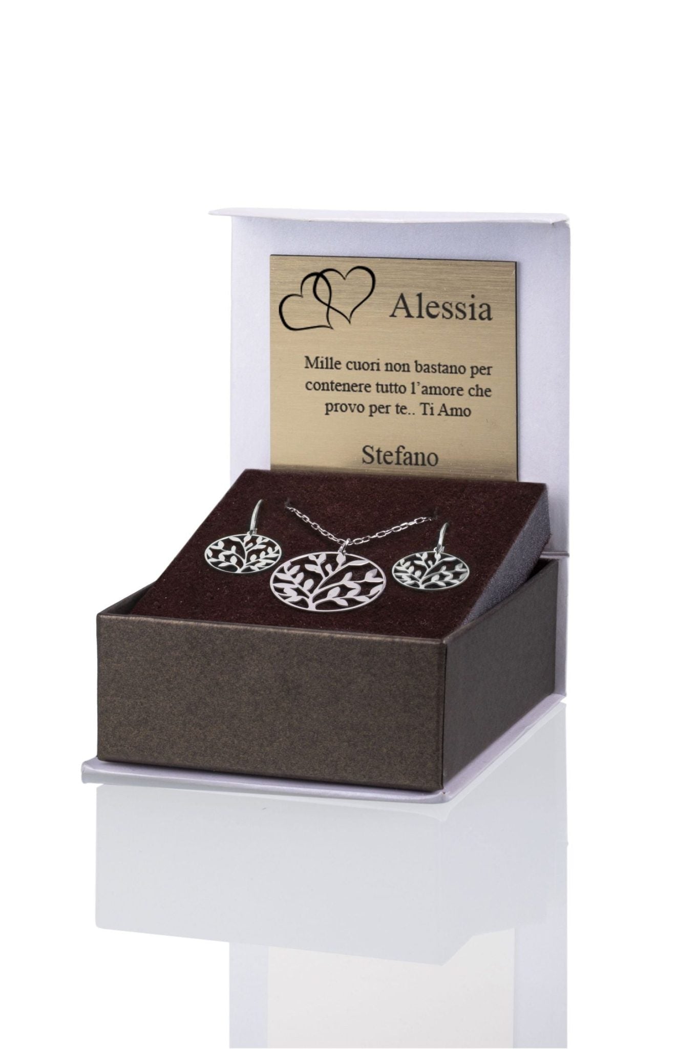 Rhodium-Plated Wheat Set