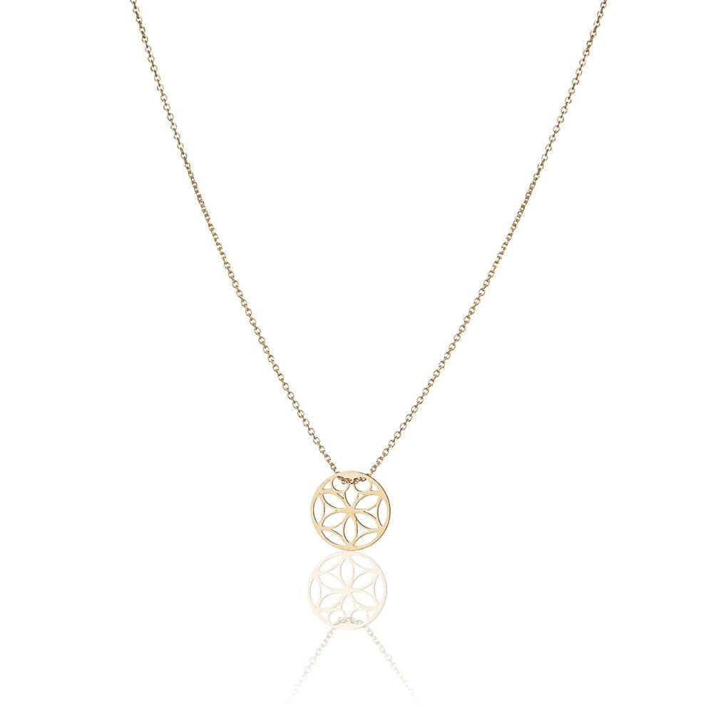 Collana in Oro con Infinito e Fiore