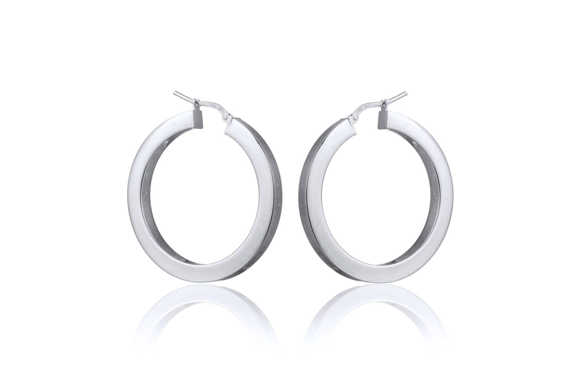 Orecchini Squadrati Rodiati Circolari Grandi