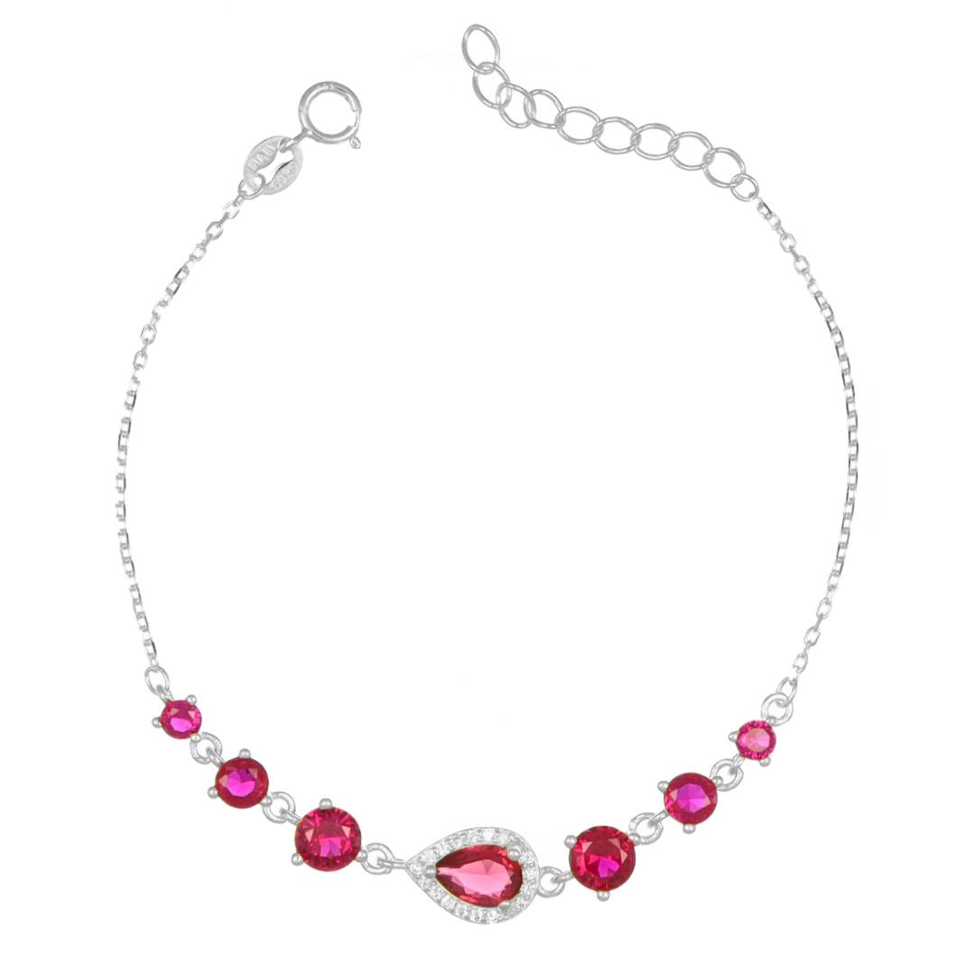 Bracciale Rugiada Rodiato con Zirconi