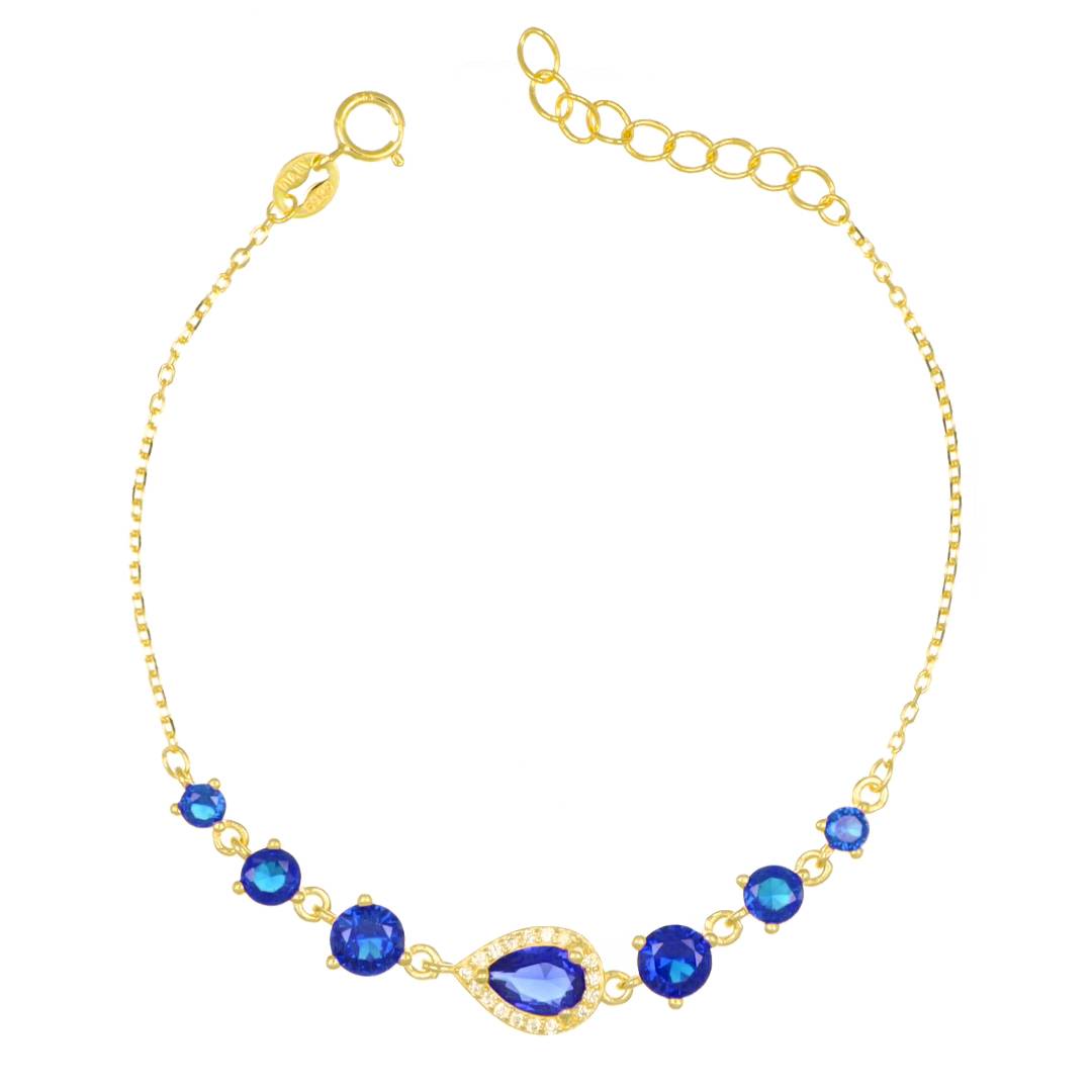 Pulsera Rugiada Dorada con Circonitas