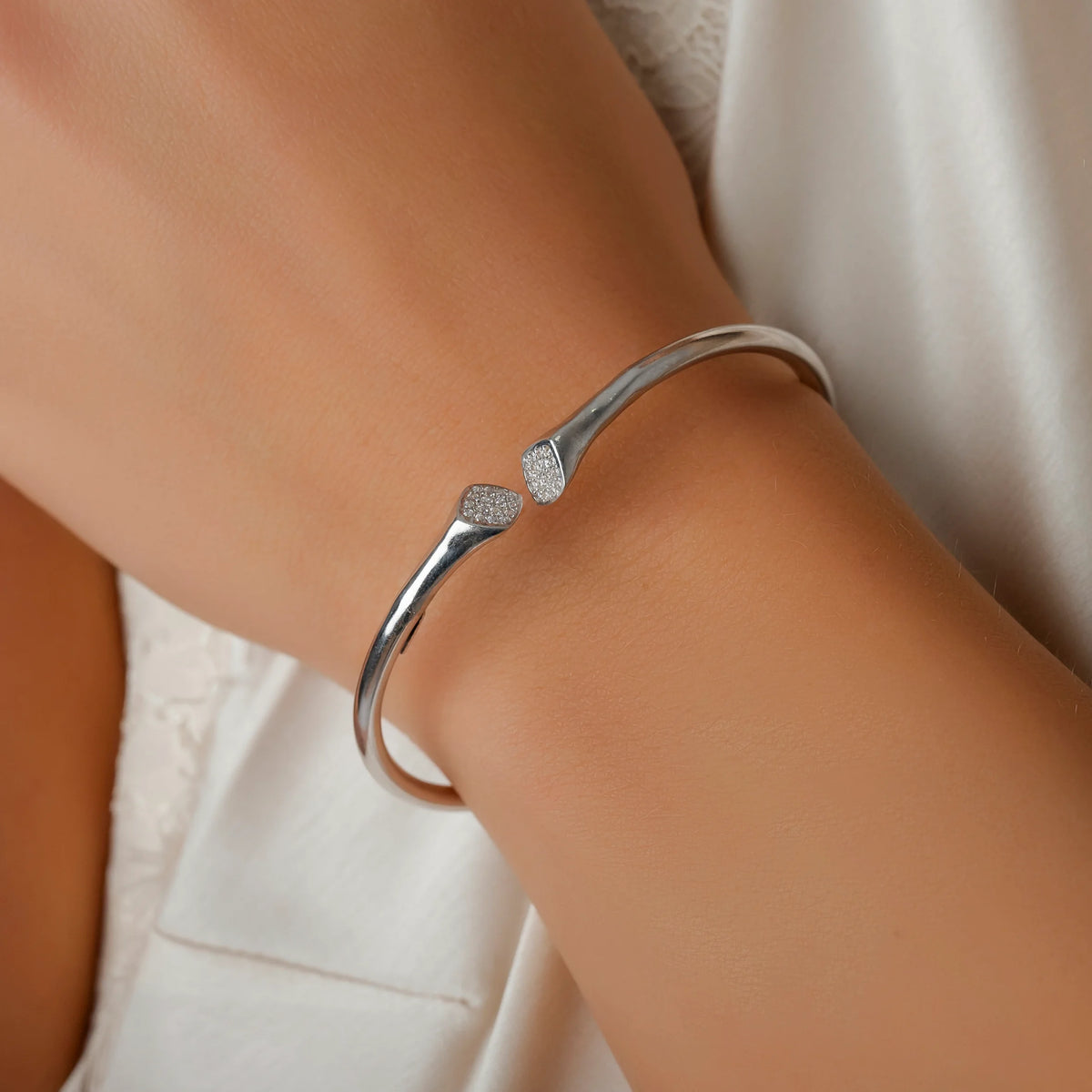 Starres Silberarmband Narciso