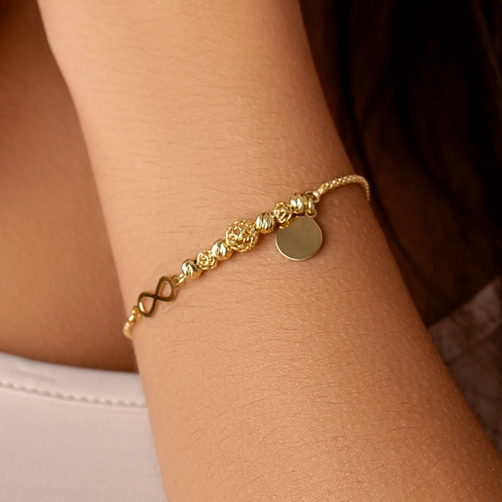 Bracciale in Argento Infinity Charm