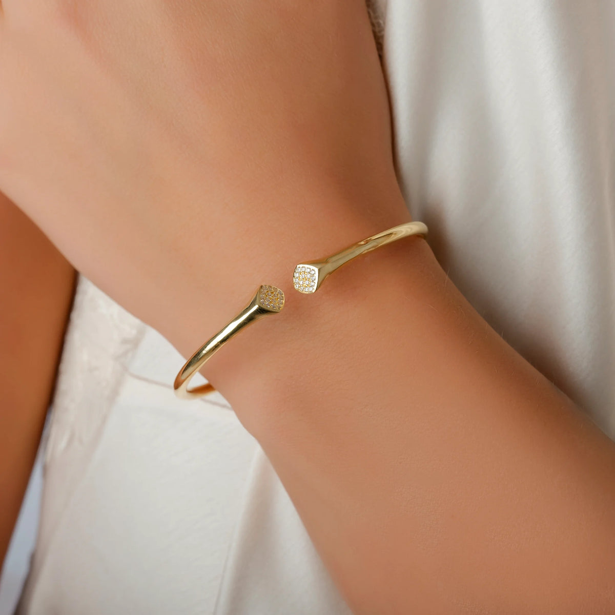 Starres Silberarmband Narciso