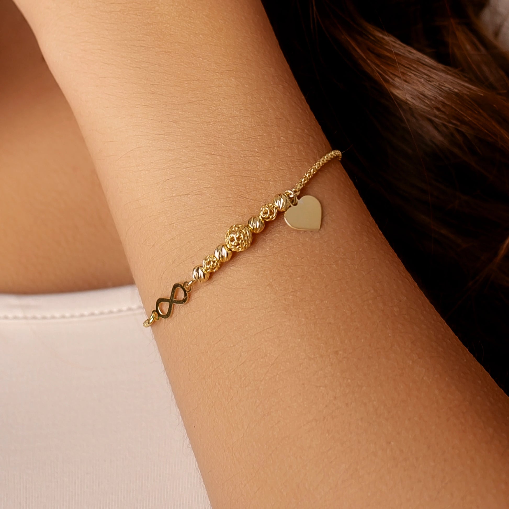 Bracciale in Argento Infinity Charm