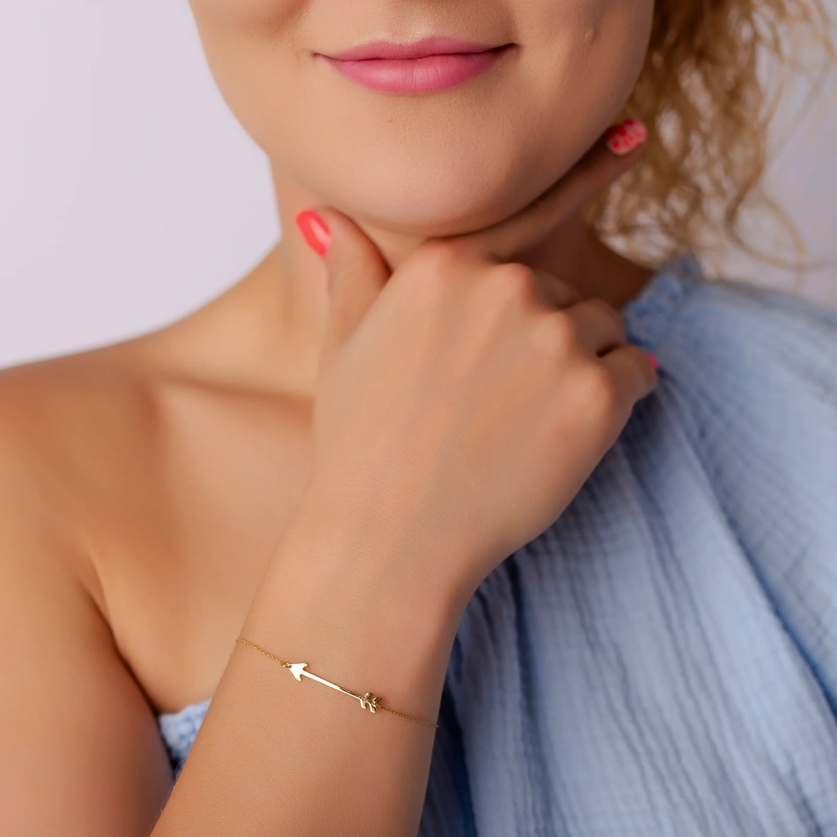 Pulsera de Oro con Flecha