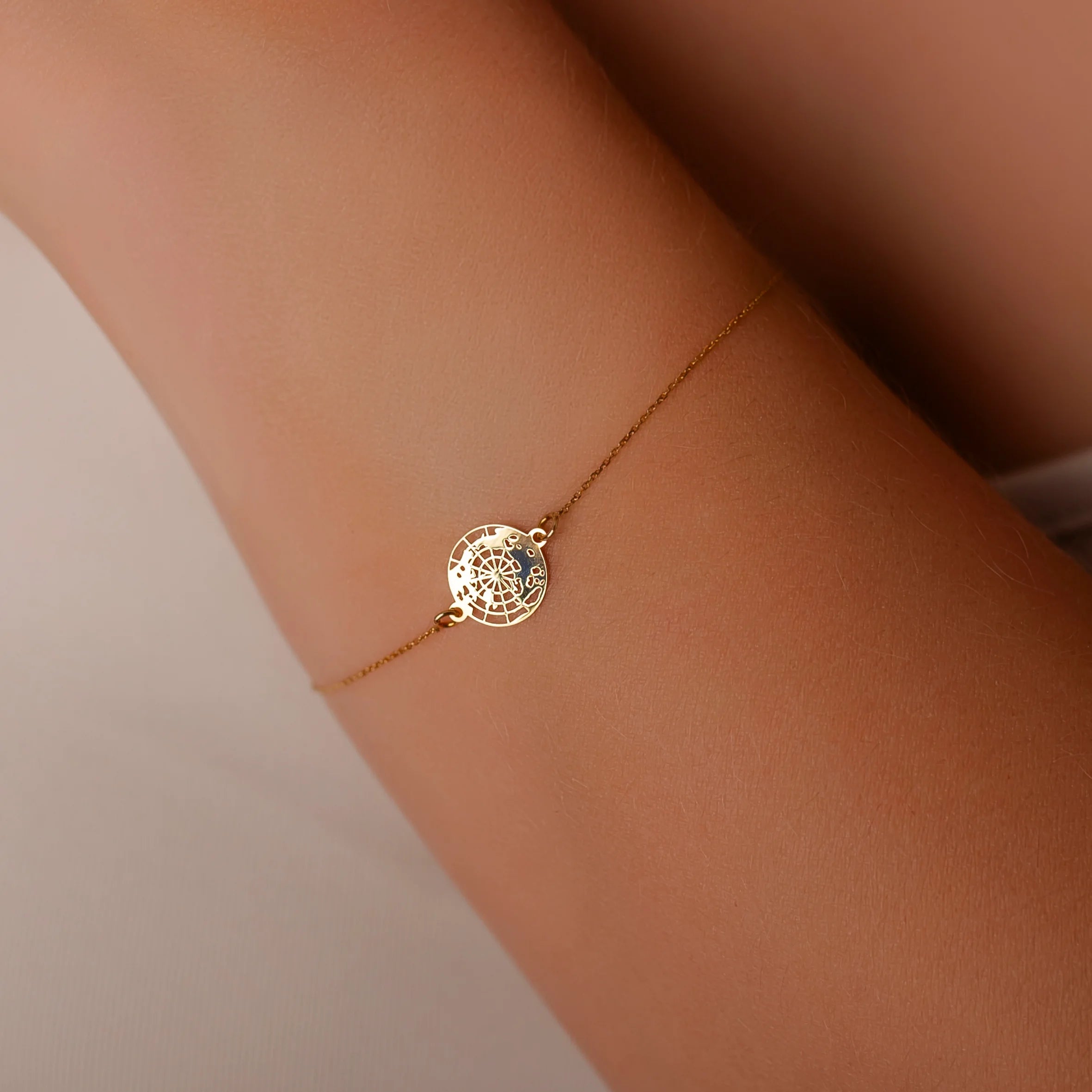 Bracelet Globe en or