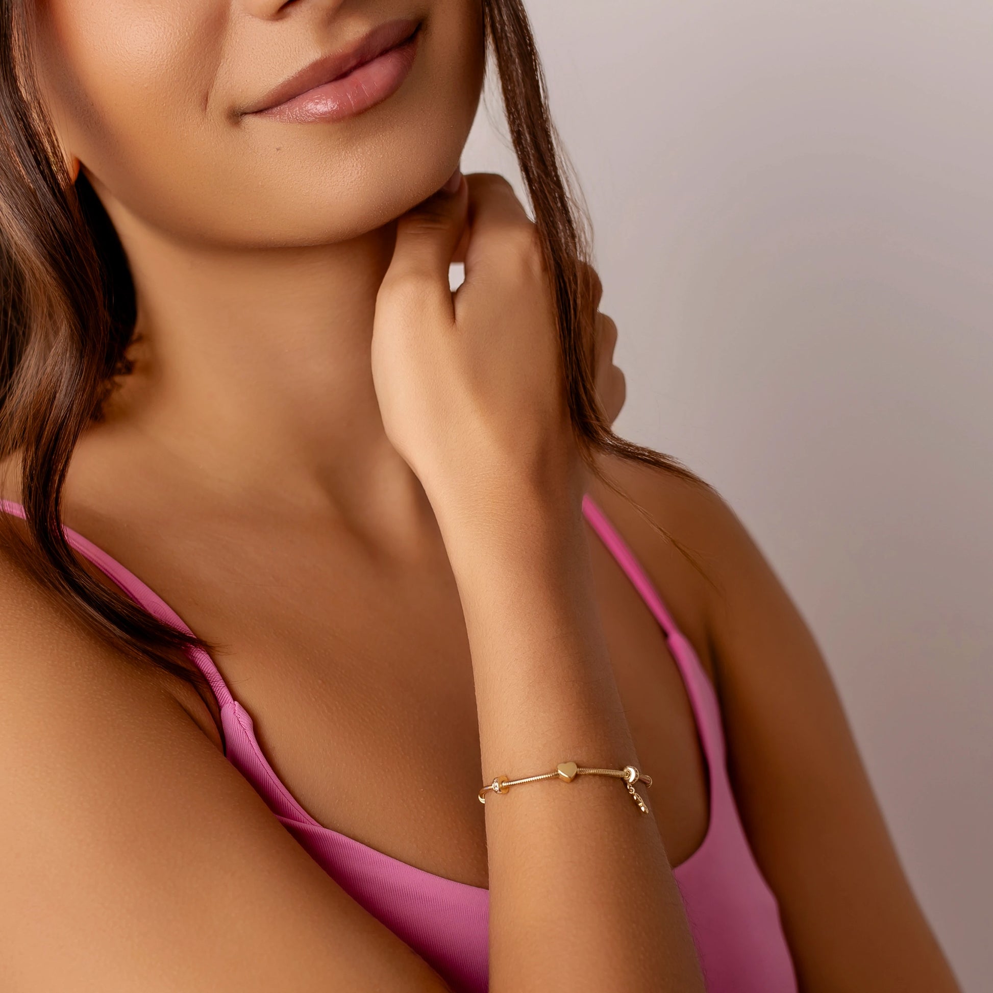 Bracciale Argento Charm Cuore e Infinito