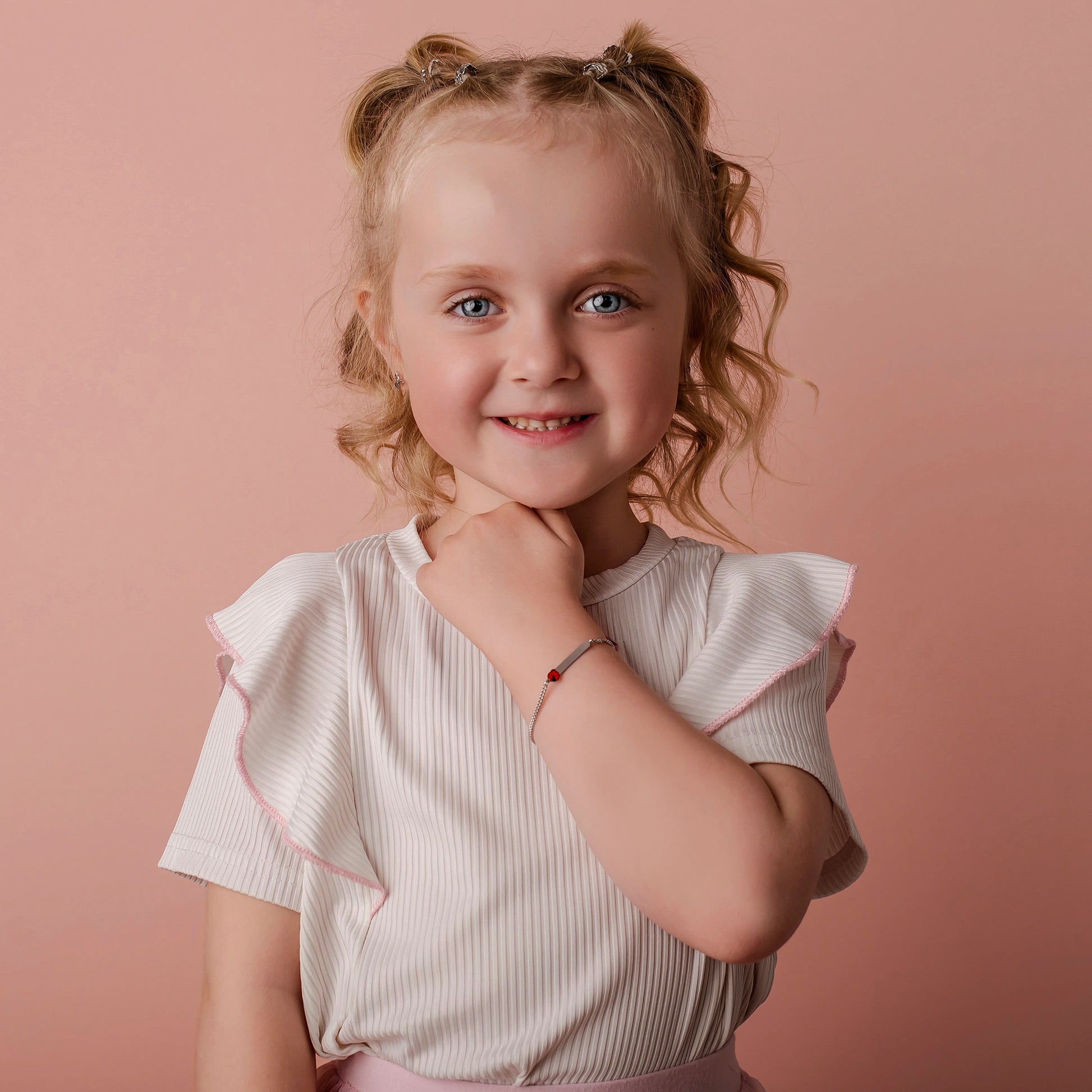 Children's Bracelet with Ladybug on Tag