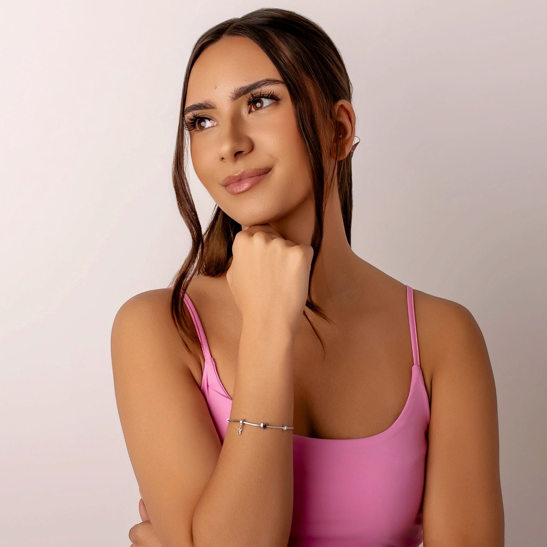 Bracciale Argento Charm Cuore e Infinito