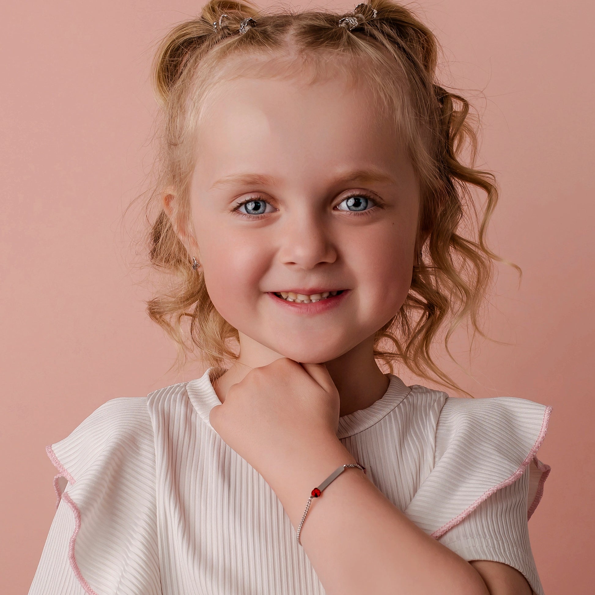 Children's Bracelet with Ladybug on Tag