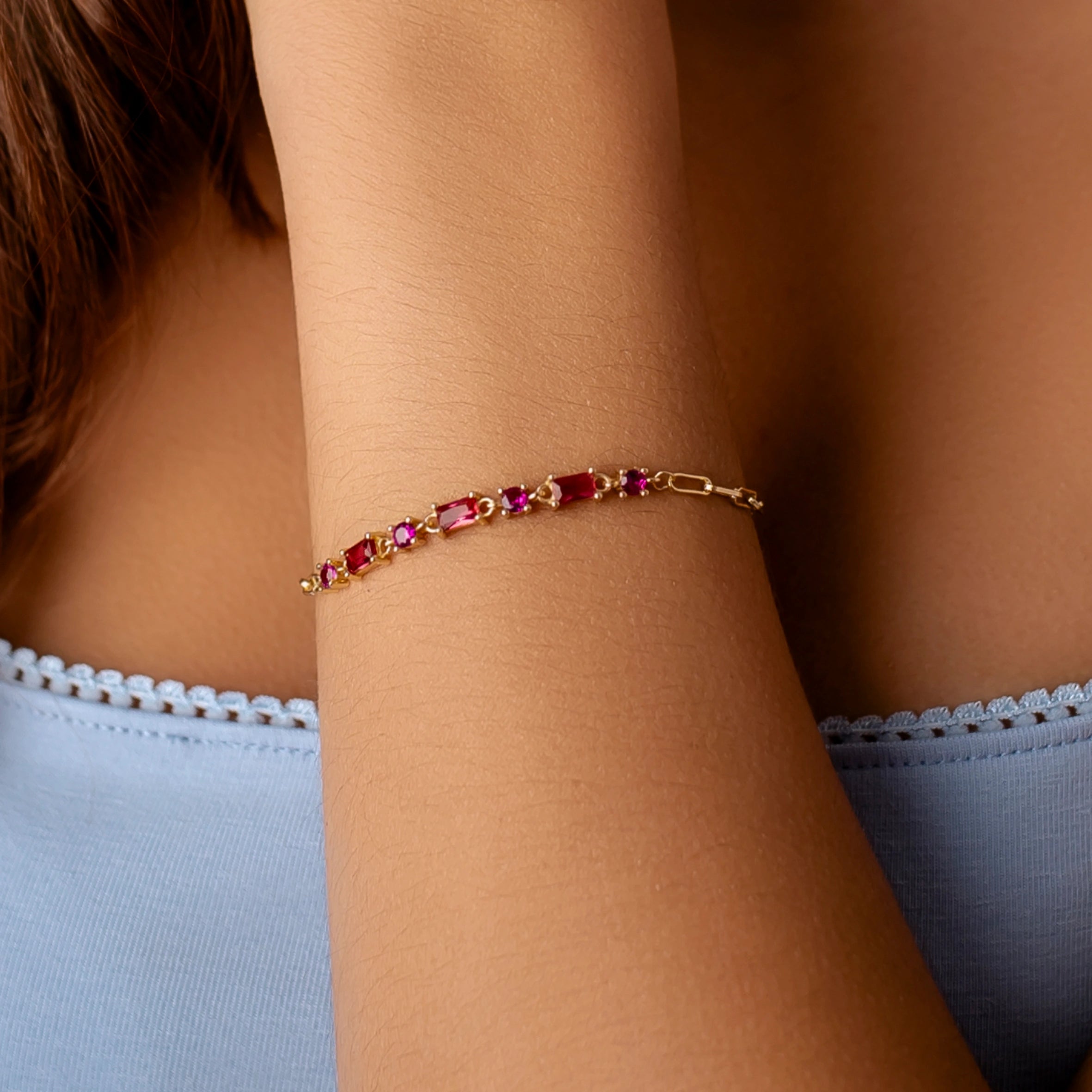Bracciale Crystal Dorato con Zirconi