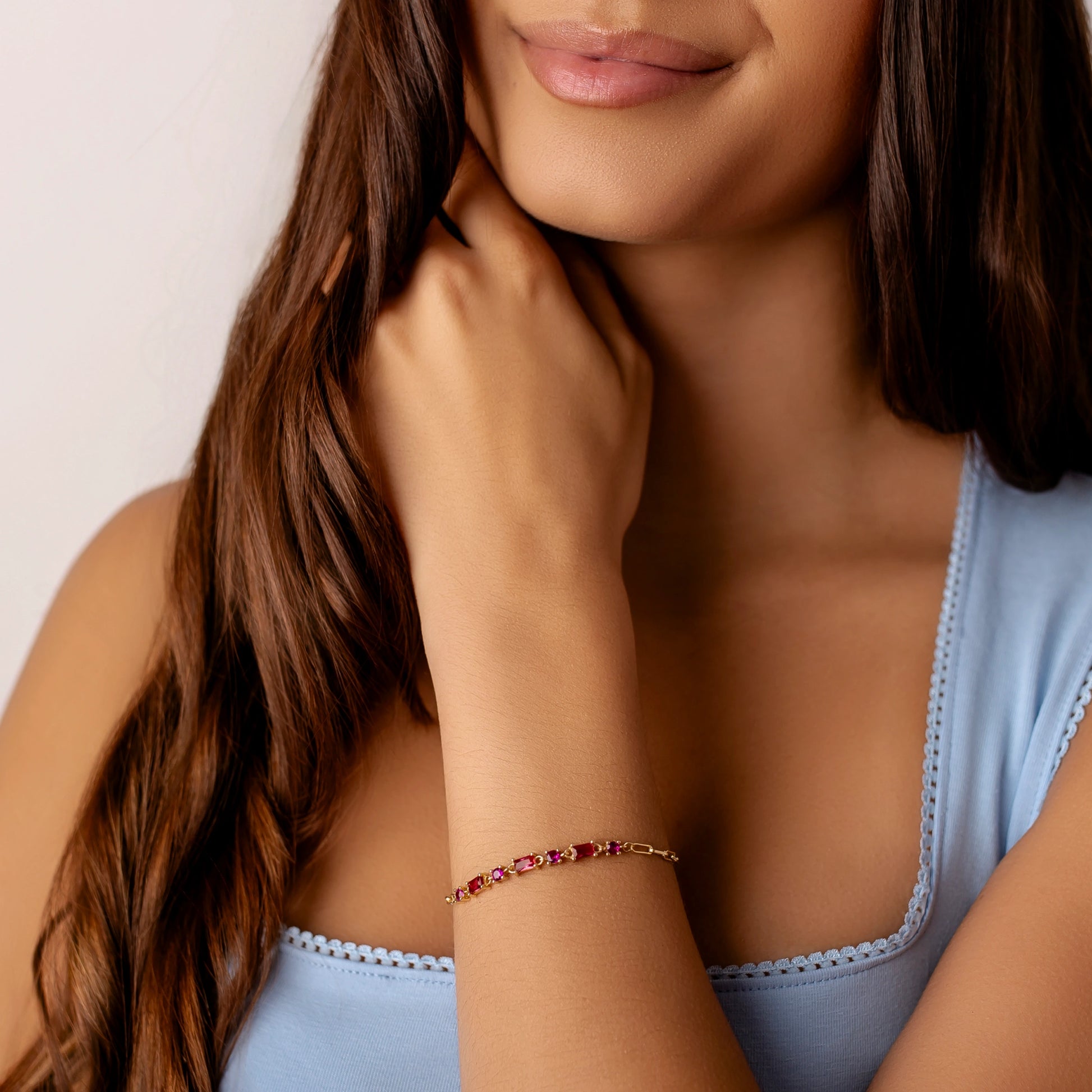 Bracciale Crystal Dorato con Zirconi