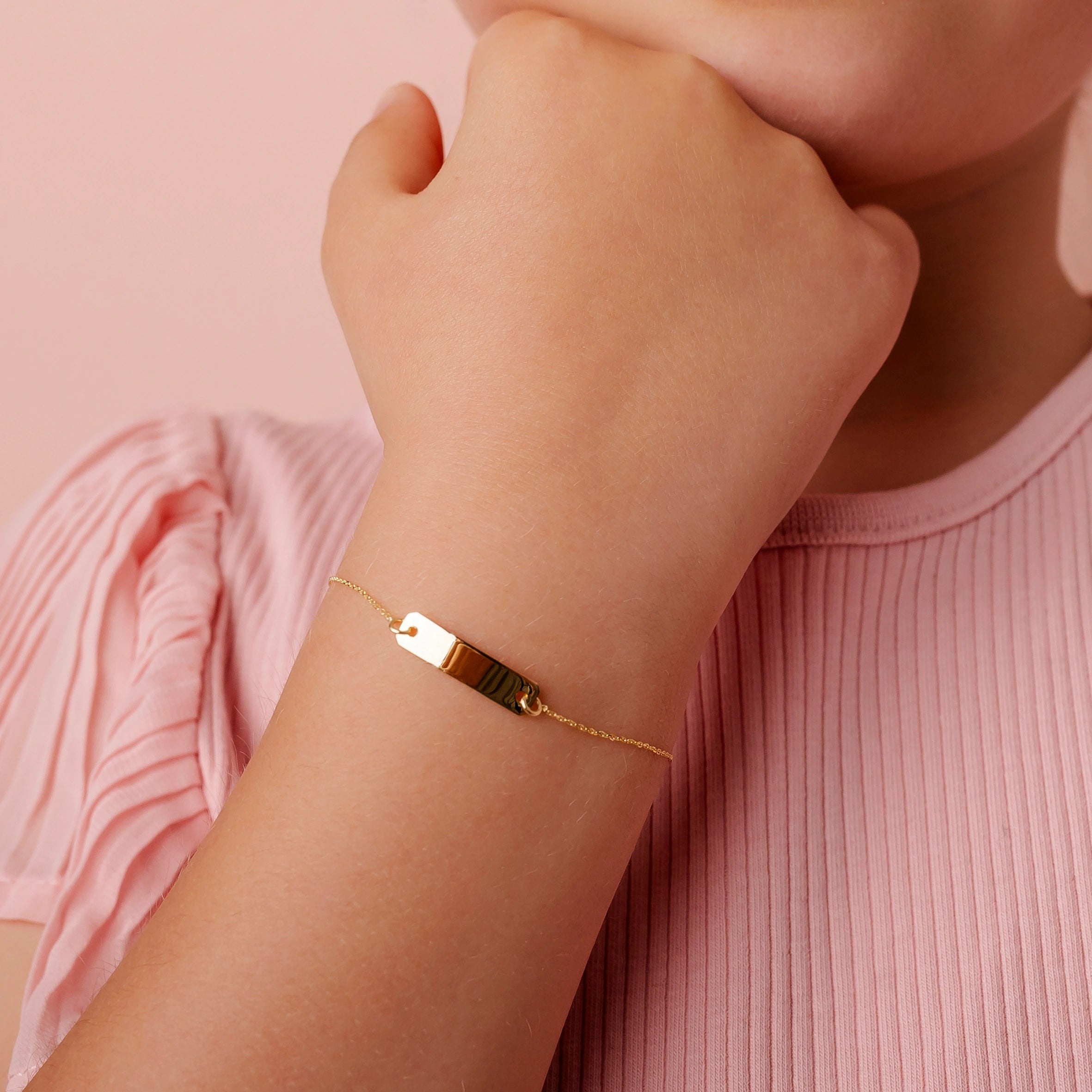 Gold Plate Bracelet for Boys or Girls