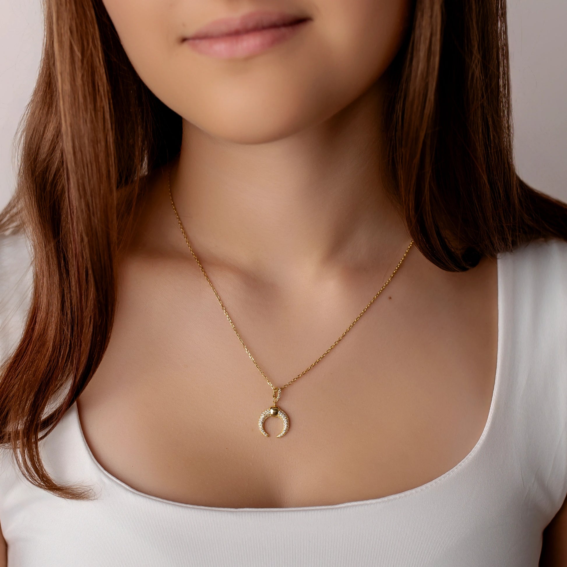 Silver Moon Necklace