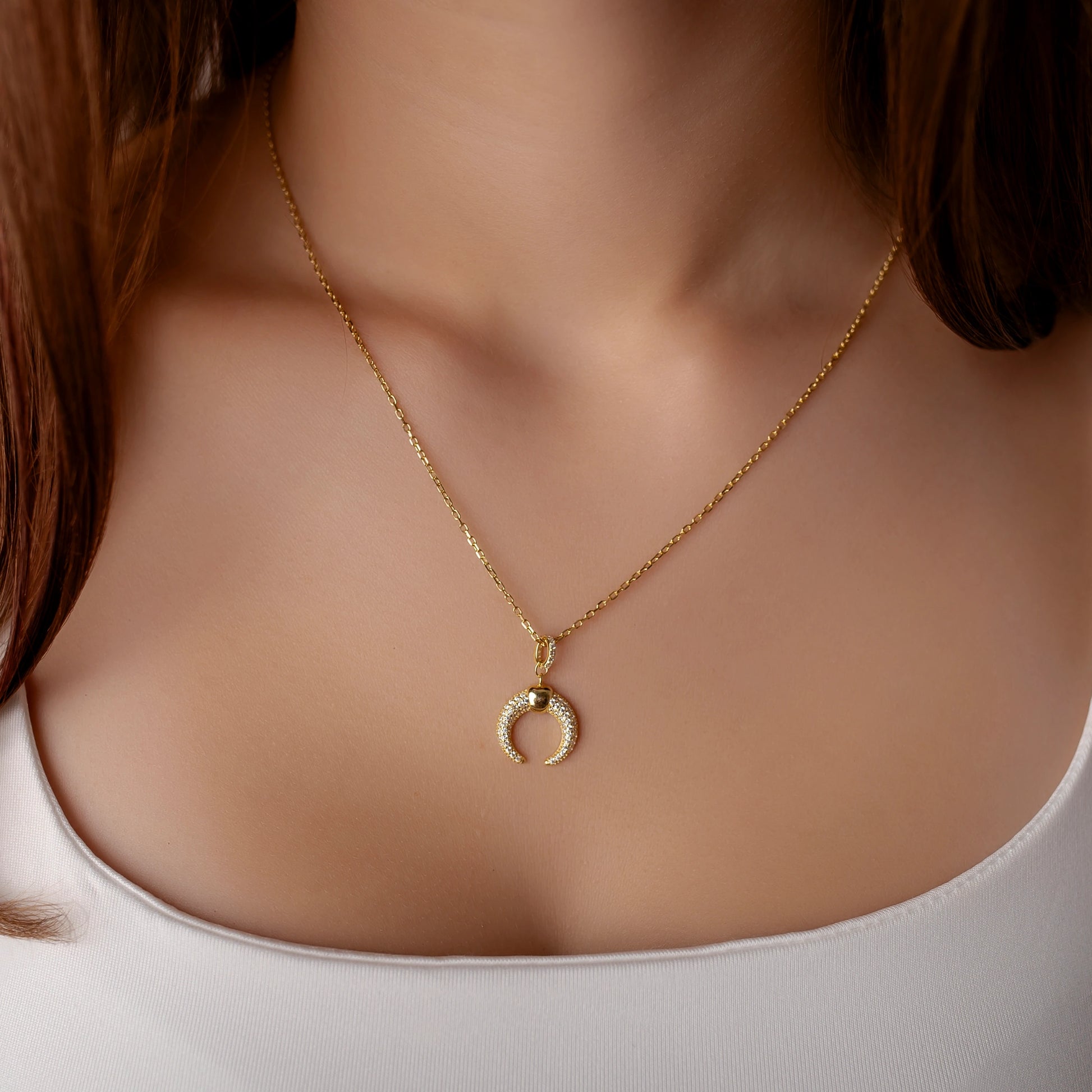 Silver Moon Necklace